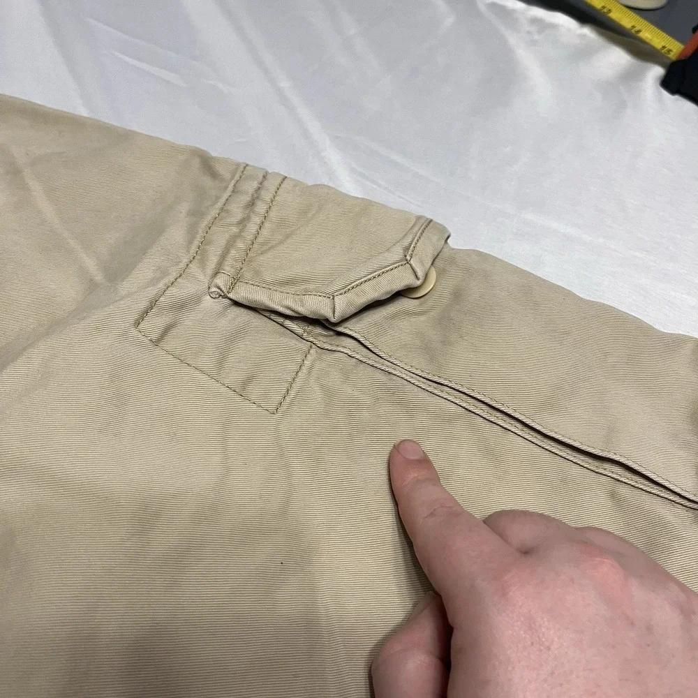 Polo Ralph Lauren Shorts Men 38 Beige Cargo Pockets Cotton Twill Fabric Hike 9